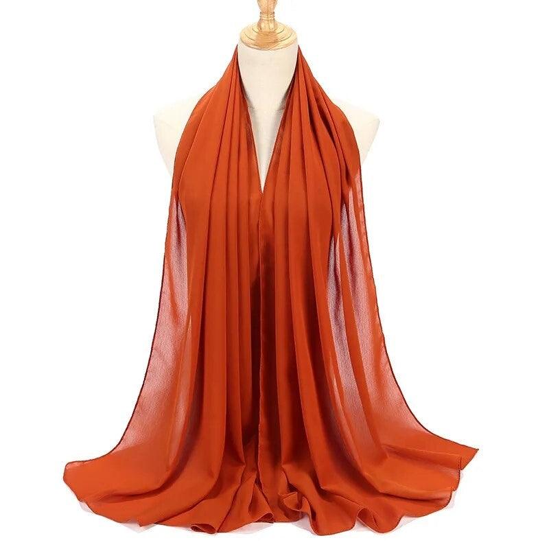 Blood Orange Premium Chiffon Hijab