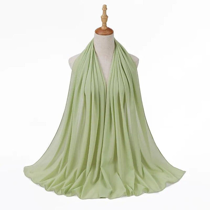 Camouflage Green Chiffon Hijab