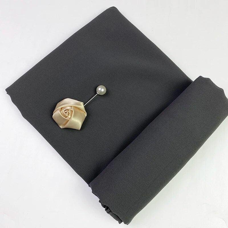 Dark Grey Premium Chiffon Hijab