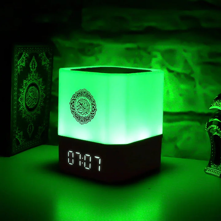 Green light colour Azan Clock Quran Player