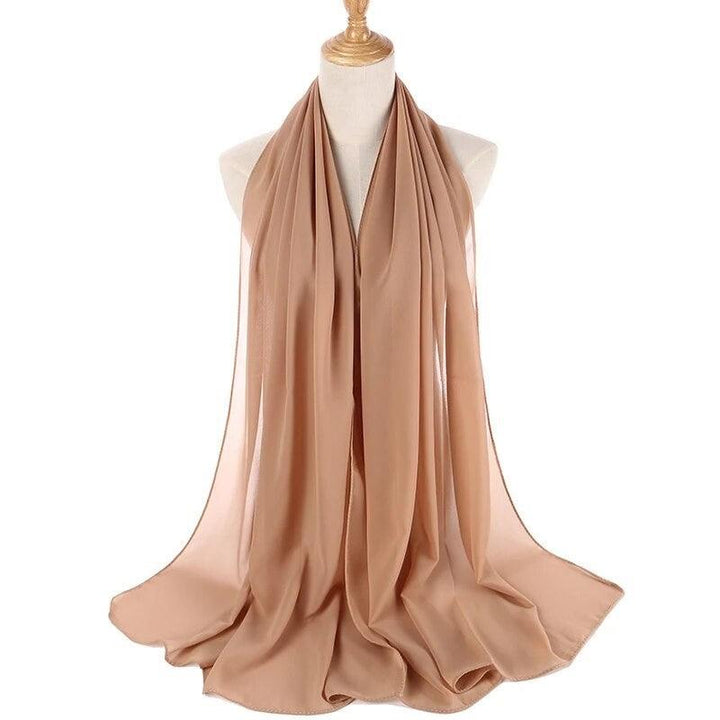 Khaki Bubble Chiffon Hijab