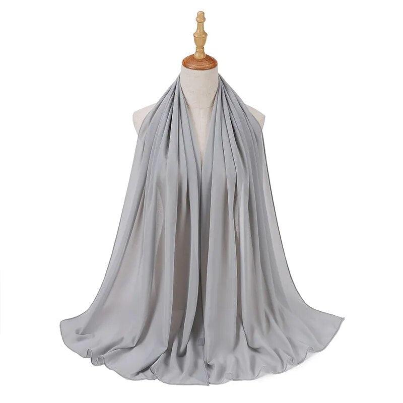 Light Grey Premium Chiffon Hijab