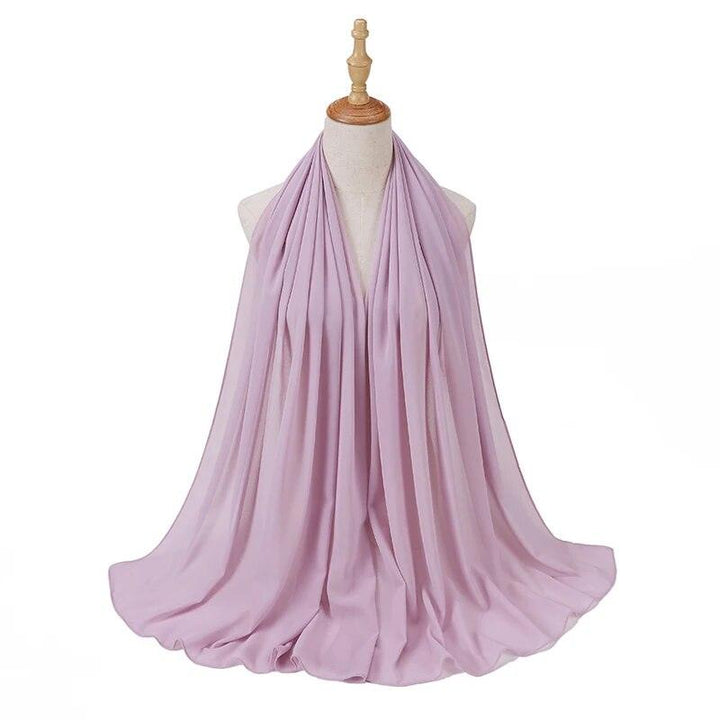 Opera Mauve Chiffon Scarf