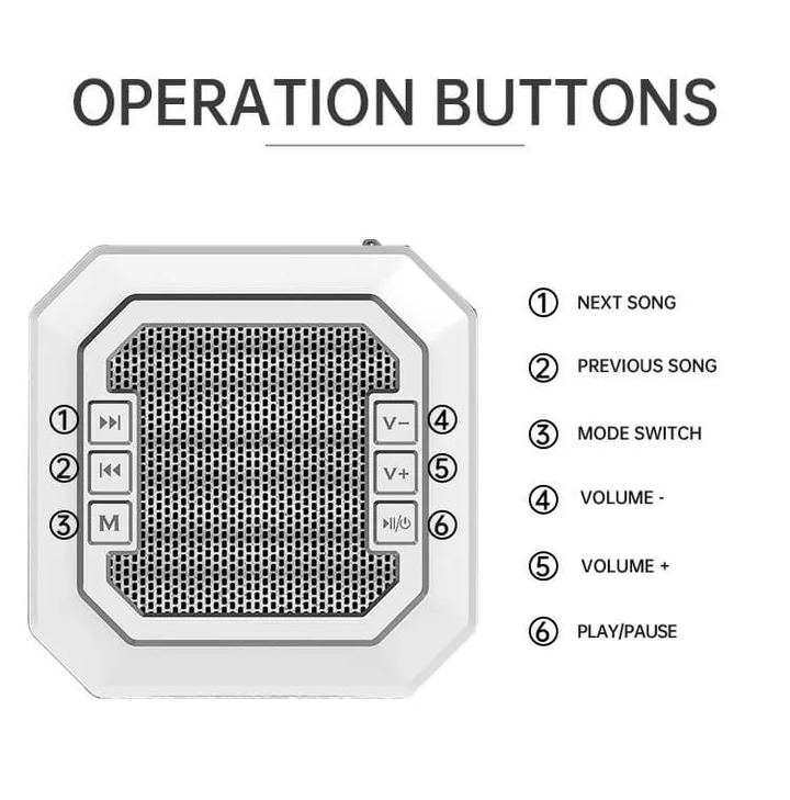 Operation Buttons of Azan Clock Quran Speaker