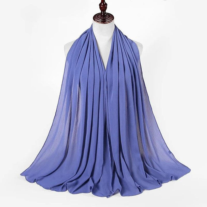 Sky Blue Chiffon Scarf