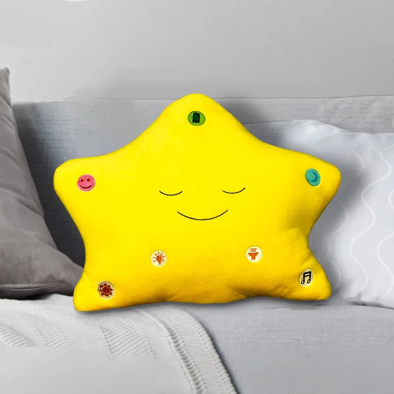 Yellow Star Kids Dua and Quran Pillow