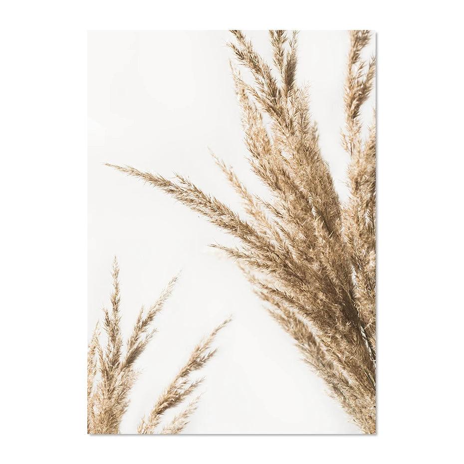 Bismillah, Alhamdulillah, Pampas Grass Trio | Abstract Calligraphy | Set of 3 Canvases