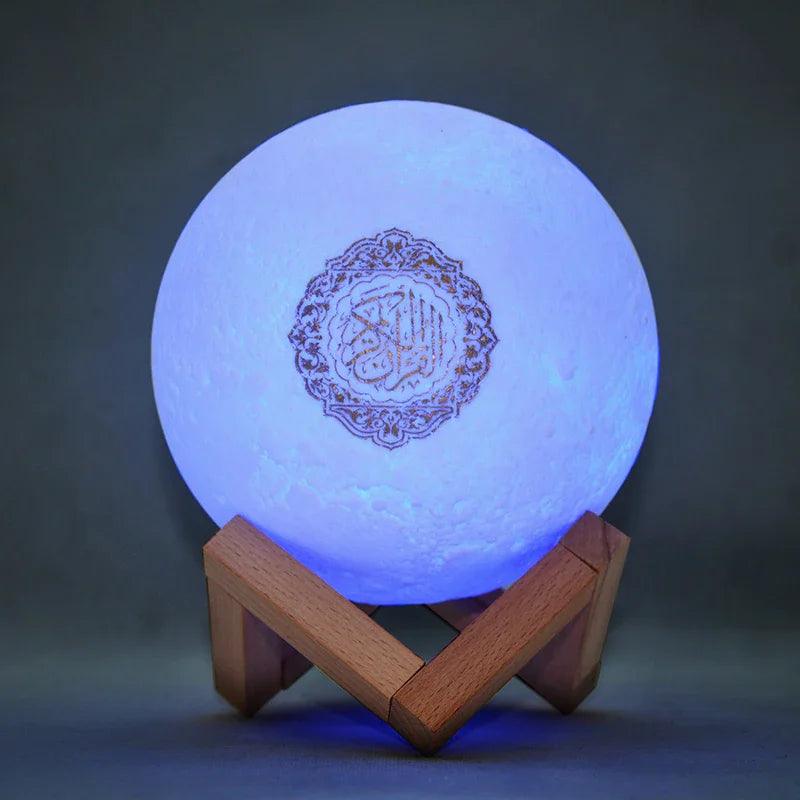 Blue Moon Night Lamp Quran Speaker