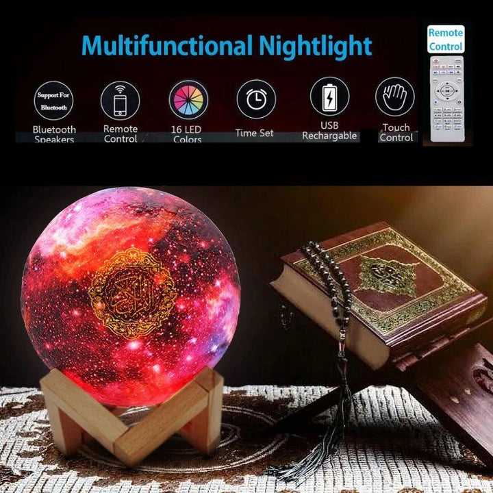 Multifunctional night light features of Galaxy Lamp Quran Speaker