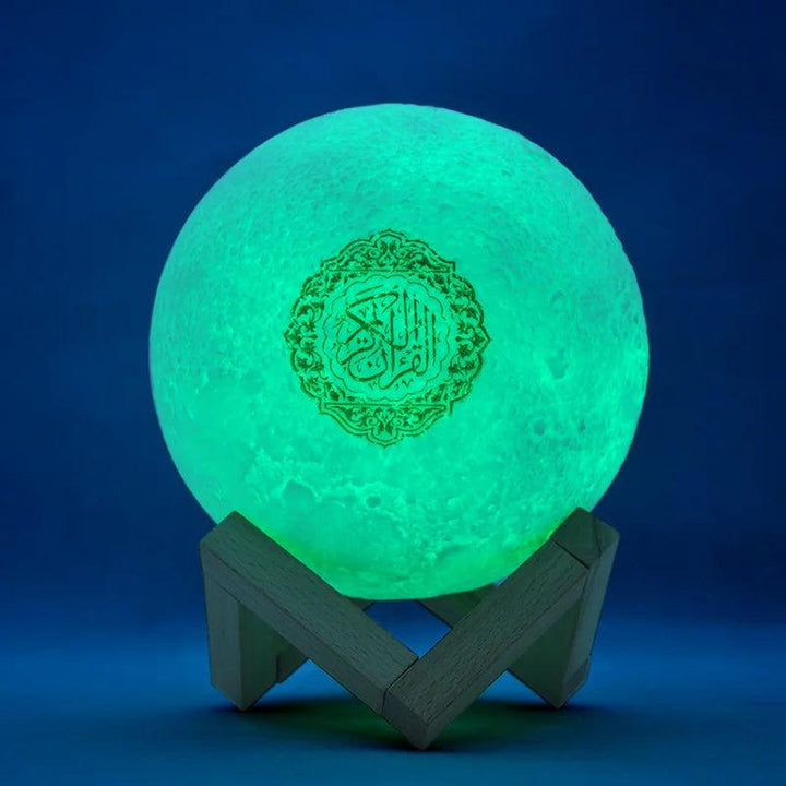 Green Moon Lamp Quran Player Night Light