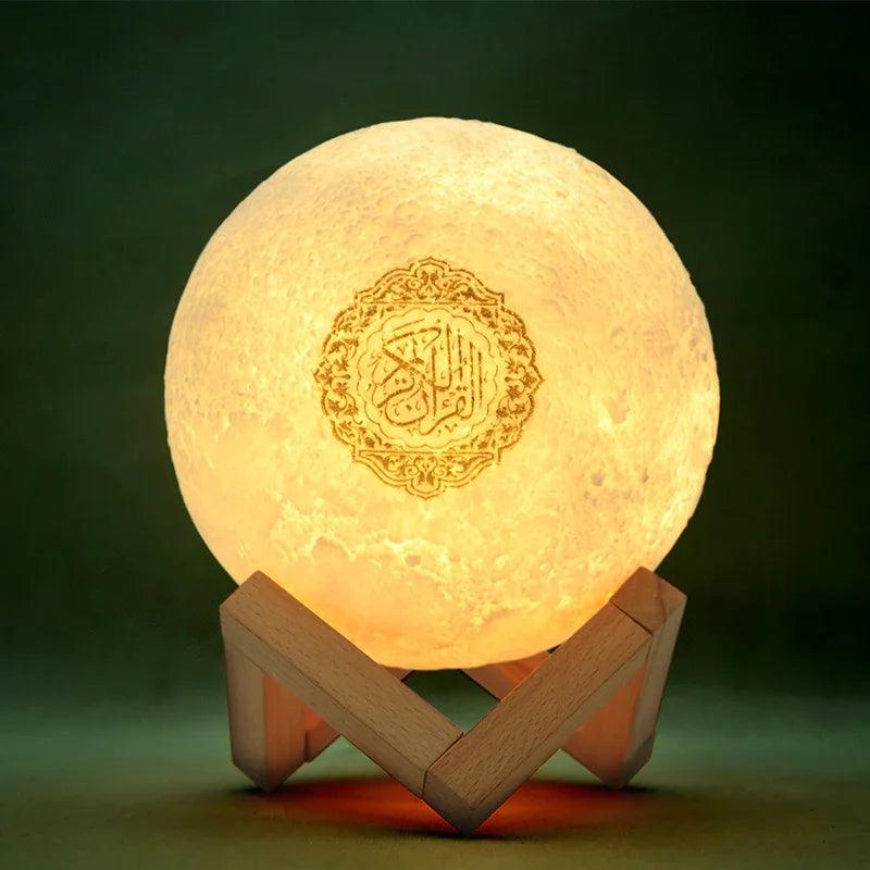 Moon Lamp Quran Speaker Yellow Night Light