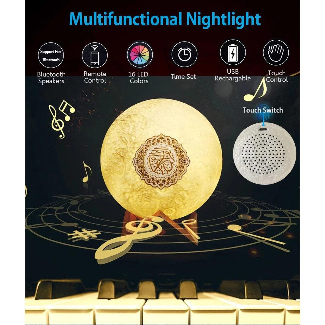 Multifunctional features of Moon Lamp Quran Speaker