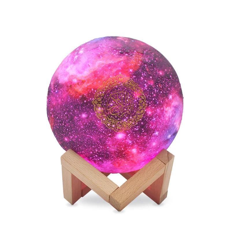 Pink Galaxy Lamp Quran Speaker