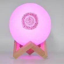 Pink Moon Lamp Quran Speaker