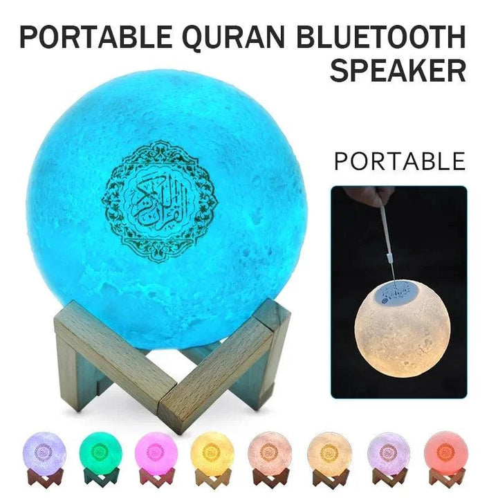 Portable Bluetooth Quran Speaker Moon Lamp 