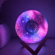 Purple Galaxy Lamp Quran Speaker