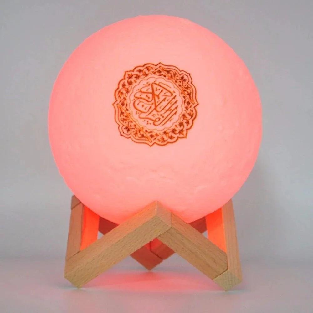 Red Moon Lamp Quran Speaker