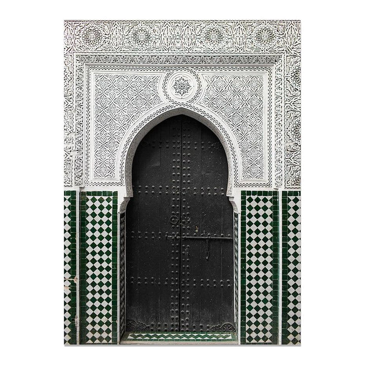 Tawakku,l Dua, Masjid Arch Trio | Grey Islamic Architecture Wall Art | Set of 3 Canvases